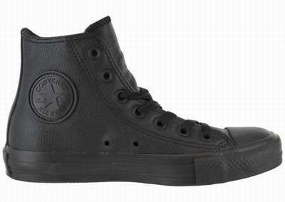 converse cuir noir basse