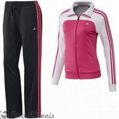 survetement adidas femme noir et rose