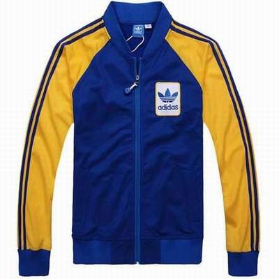 veste adidas jaune homme